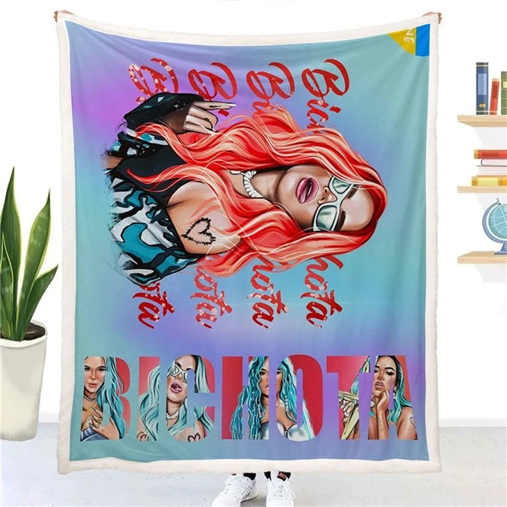 bad bunny fleece blanket