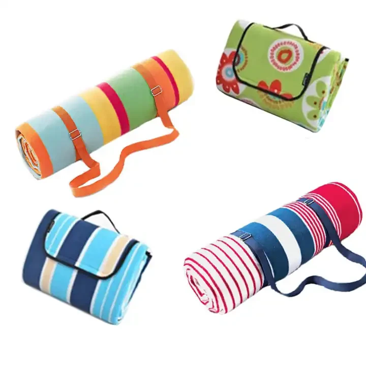 Picnic Blanket With Leather Strap