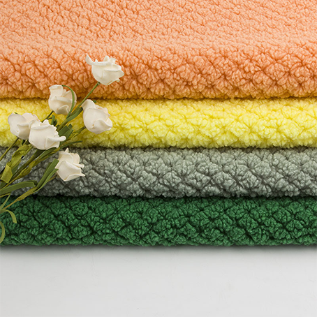 Jacquard Flannel Fleece Fabric