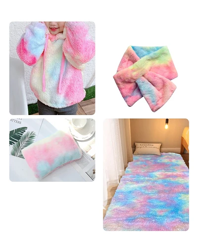 Print Rabbit Faux Fur Fabric