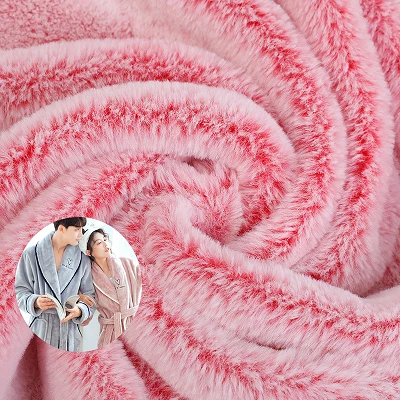 Tkanina z umelej kožušiny králika s dlhými vlasmi