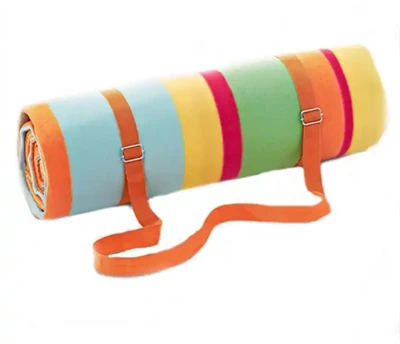 Picnic Blanket With Leather Strap