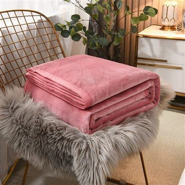 Jednofarebná flanelová fleecová deka
