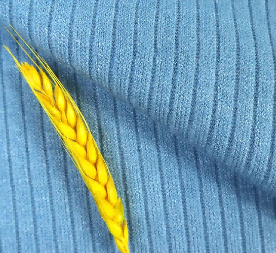 Soft Breathable Plain Dyed Knit Rib Fabric price