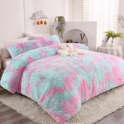 Tie Dye PV Sherpa Fleece deka