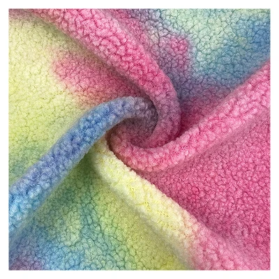 Tie Dye Sherpa Fleece Fabric