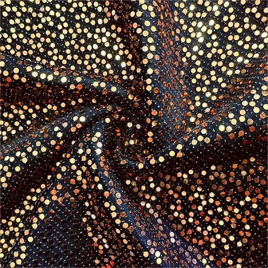 Elastický Gloden Farba Lurex Látka